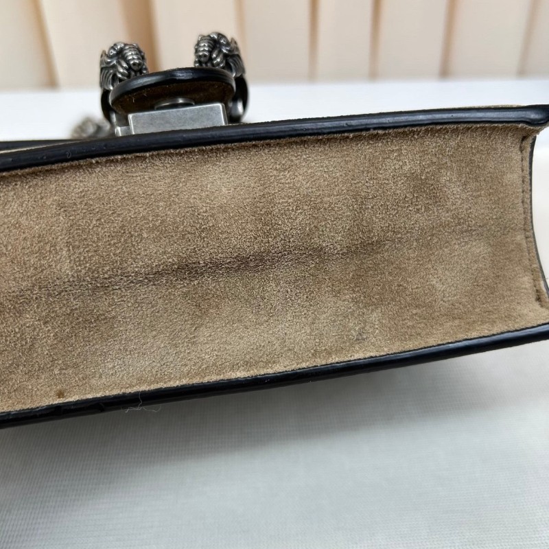 古馳Gucci酒神小號包 經典老花圖案 鏈條設計 適合日常搭配 時尚百搭-15