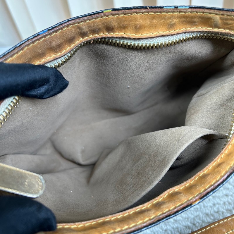 ZZZ LV路易威登黑三彩劍橋腋下包 棕色皮質肩帶 金色五金 雙扣設計四季通搭 單肩包手提包-22