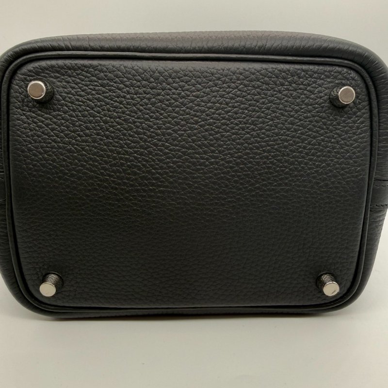 HERMES picotin 18 黑色銀扣#K 刻-2