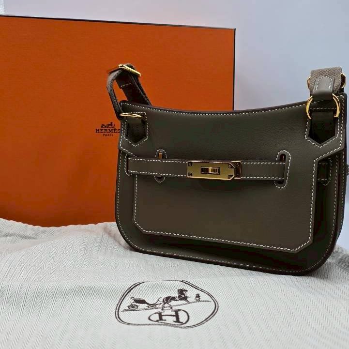 HERMES MINI JYPSIERE大象灰配金扣#K刻-0