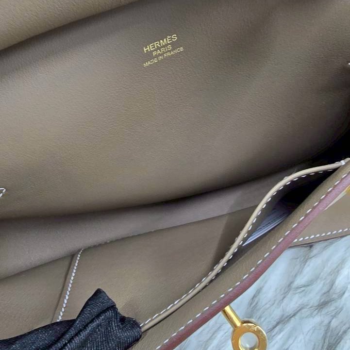 HERMES MINI JYPSIERE大象灰配金扣#K刻-10