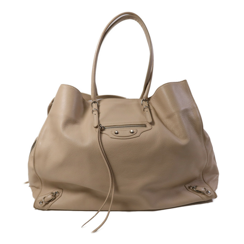 BALENCIAGA 牛皮皮革Papier A4 Zip Around銀扣肩背袋-0