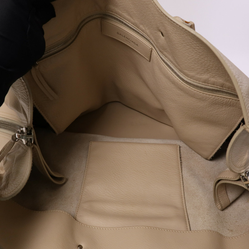 BALENCIAGA 牛皮皮革Papier A4 Zip Around銀扣肩背袋-4