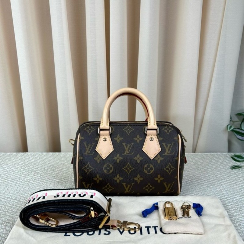 sh smd ZZZ LV路易威登Speedy20 經典老花手提單肩斜挎包 性價比超高 容量合適 配米寬肩帶 輕便又能裝-2