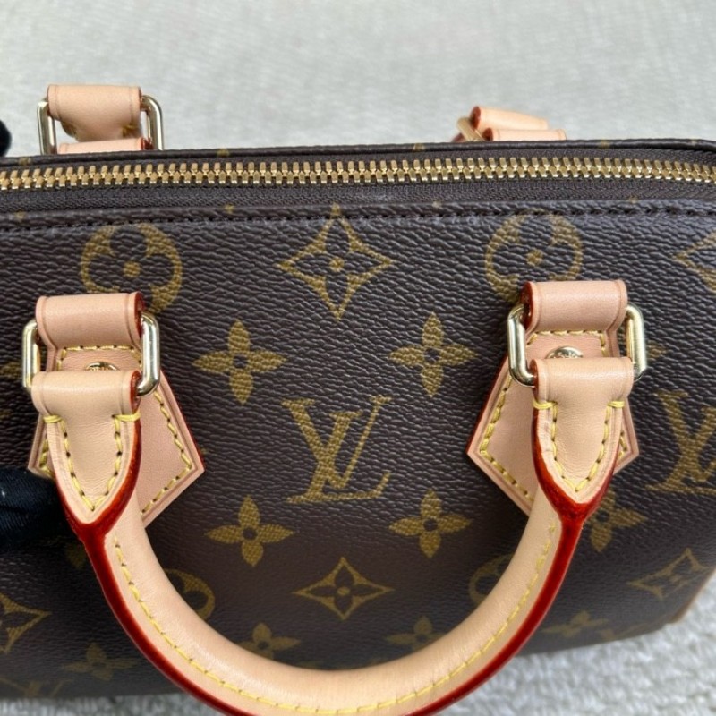 sh smd ZZZ LV路易威登Speedy20 經典老花手提單肩斜挎包 性價比超高 容量合適 配米寬肩帶 輕便又能裝-20