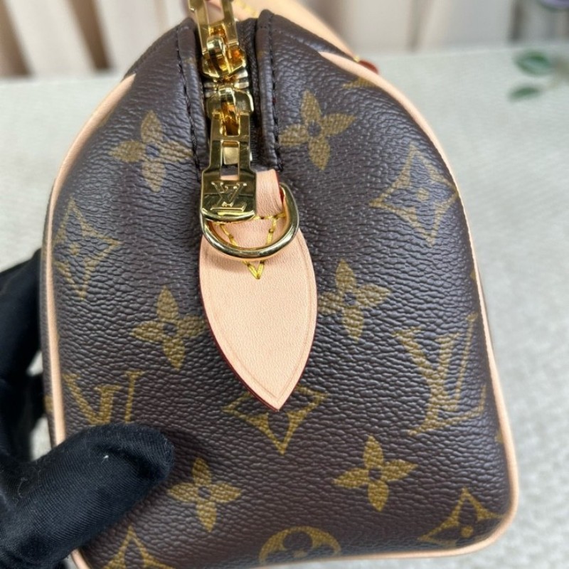 sh smd ZZZ LV路易威登Speedy20 經典老花手提單肩斜挎包 性價比超高 容量合適 配米寬肩帶 輕便又能裝-27
