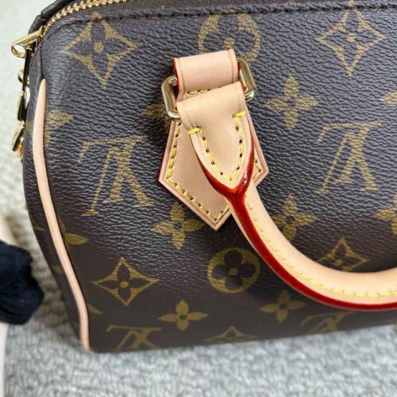 sh smd ZZZ LV路易威登Speedy20 經典老花手提單肩斜挎包 性價比超高 容量合適 配米寬肩帶 輕便又能裝-28