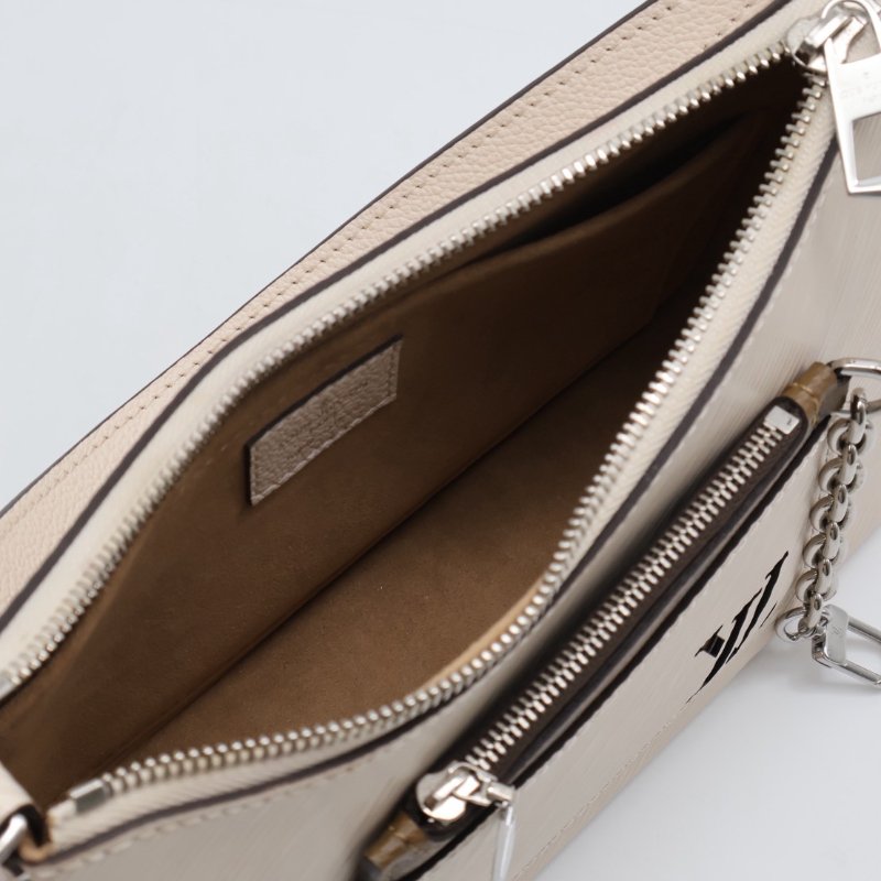 LOUIS VUITTON Marelle腋下包 - 米-3