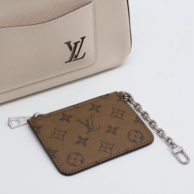 LOUIS VUITTON Marelle腋下包 - 米-4