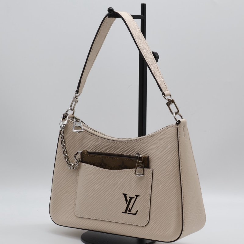 LOUIS VUITTON Marelle腋下包 - 米-15