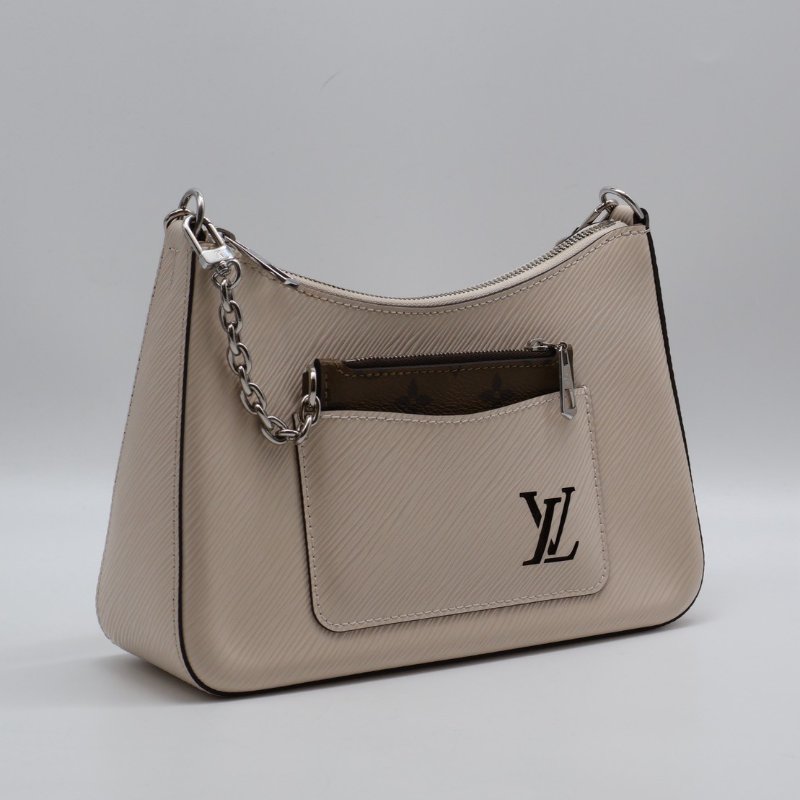 LOUIS VUITTON Marelle腋下包 - 米-16