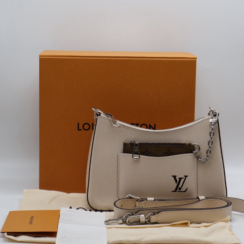 LOUIS VUITTON Marelle腋下包 - 米-17