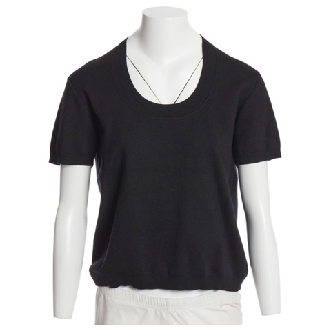 BV (Bottega Veneta 黑色cashmere Tshirt)