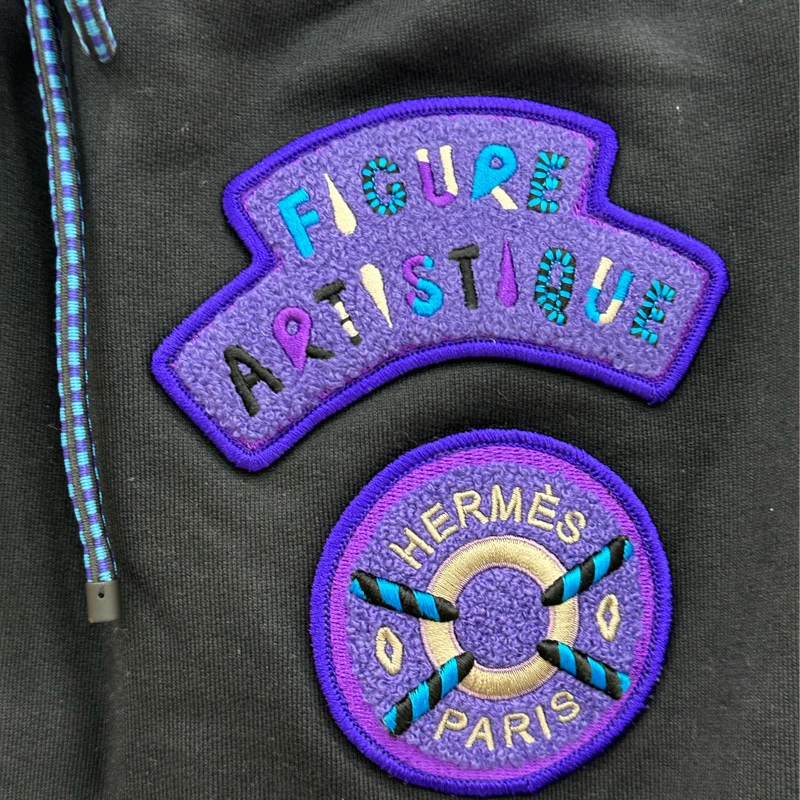 Hermes 愛馬仕 刺繡徽章字母logo收腰半身裙 36碼 全新吊牌-2