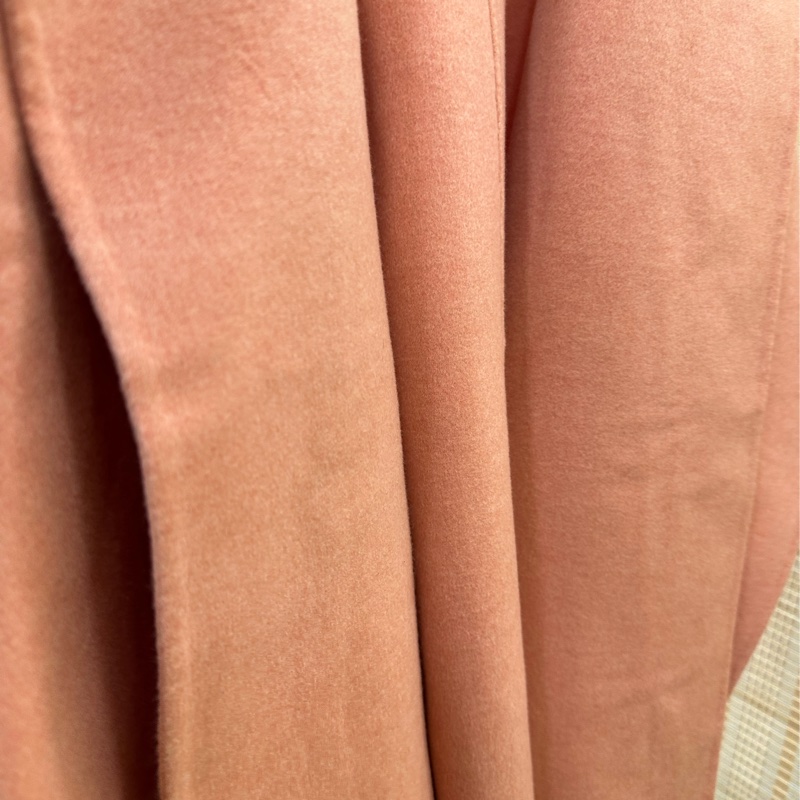 Hermes愛馬仕 全新吊牌 34碼 粉紅羊絨斗篷外套-4