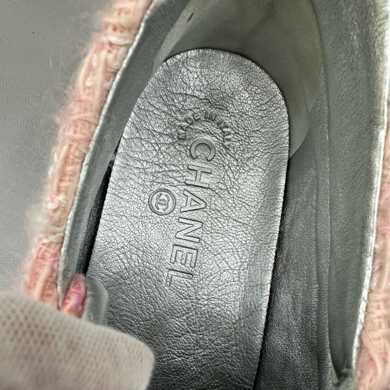 Chanel香奈兒粉紅編織運動鞋，38.5碼-5