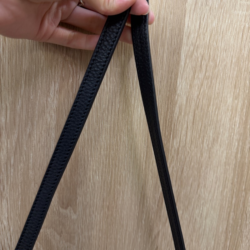 Gucci 黑牛皮淡金釦Soho Tote S號手提斜背托特包-15