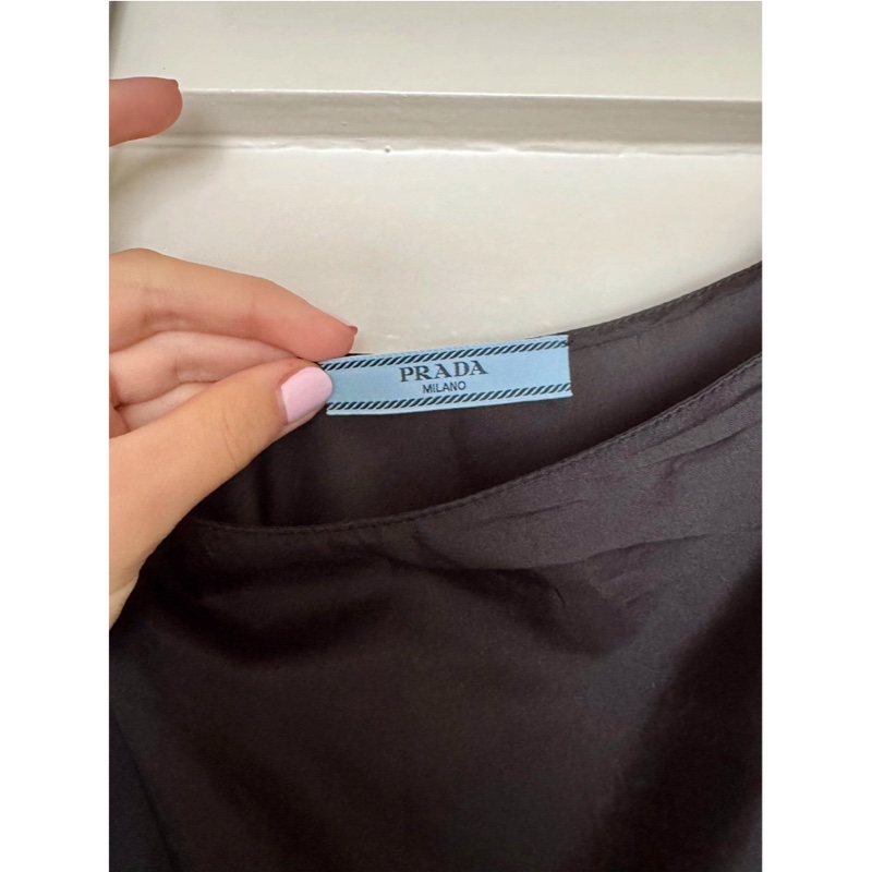 Prada 黑色半截裙-9