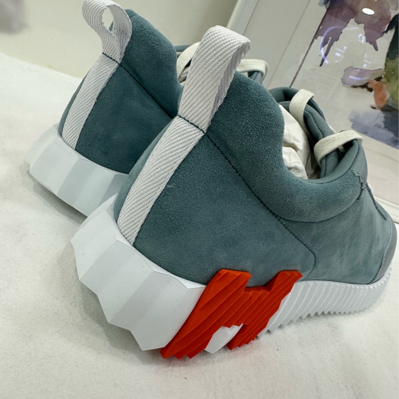 全新Hermes愛馬仕Bouncing運動鞋男款 灰色 42碼-3