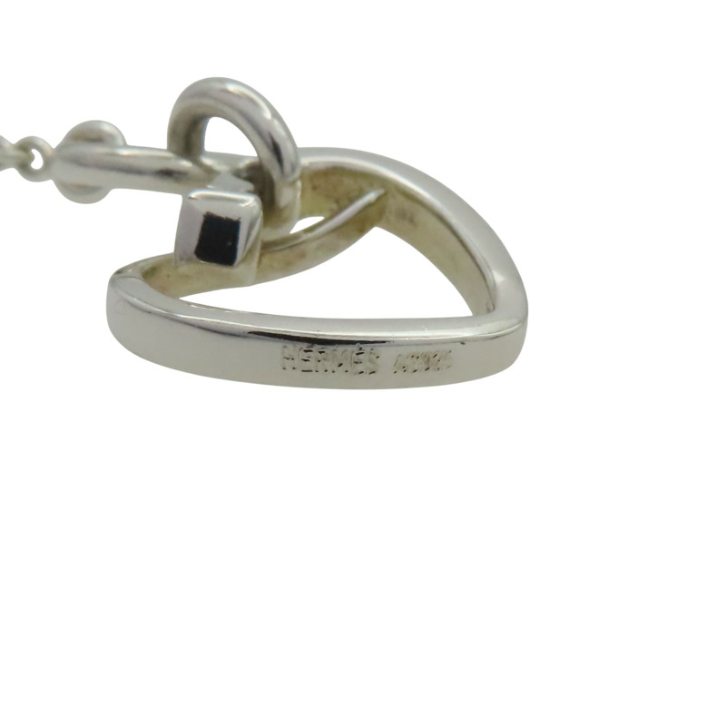 925純銀 愛心 項鍊【HERMES 愛馬仕】-5