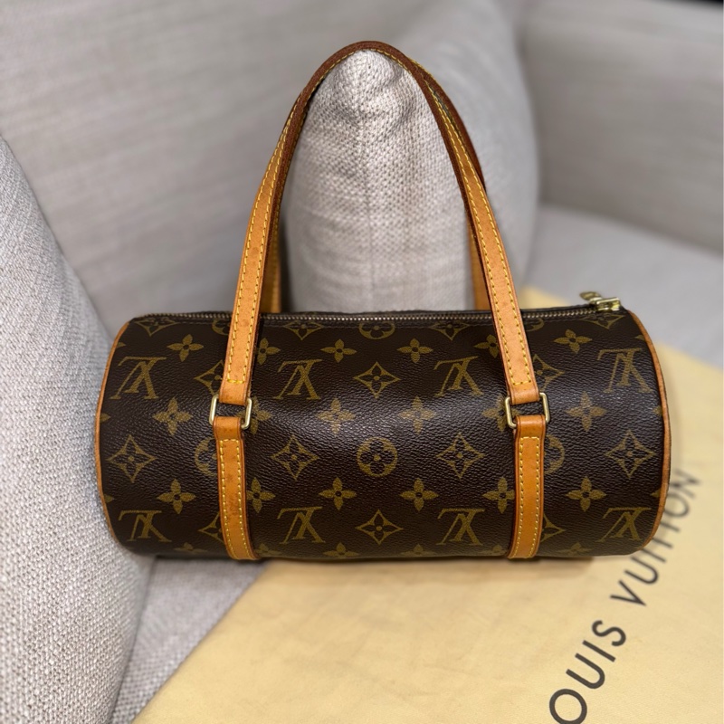 新上架❤️🔥LV Papillon 巴比隆26🤎有塵袋🤎老花圓筒包-2