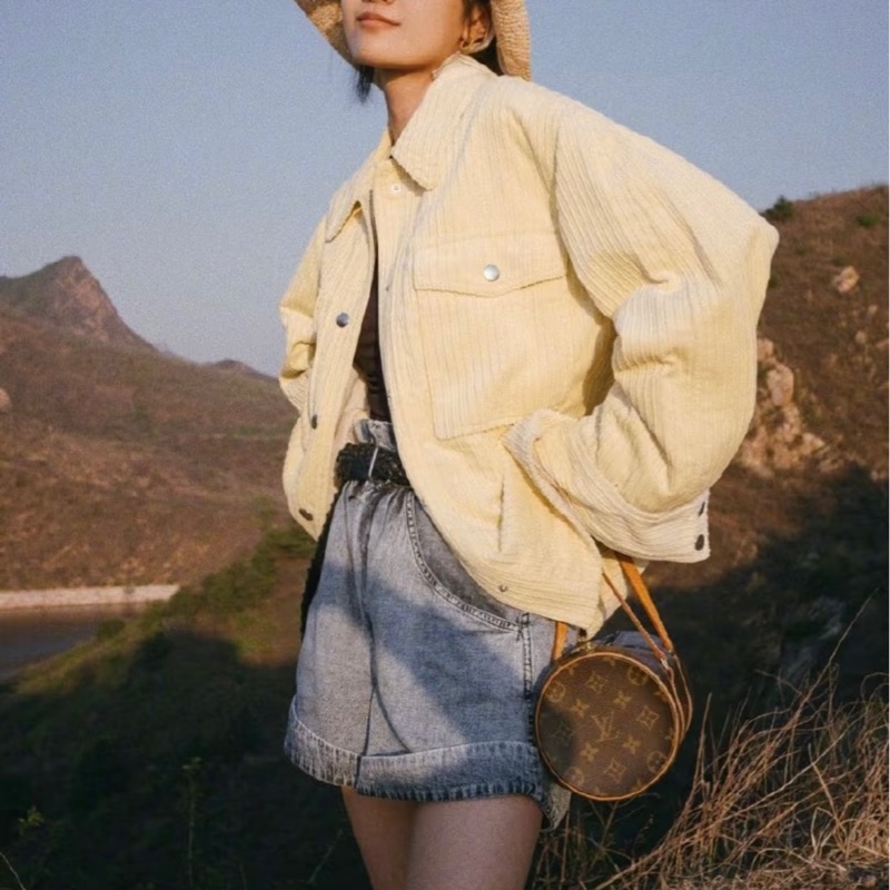 新上架❤️🔥LV Papillon 巴比隆26🤎有塵袋🤎老花圓筒包-9