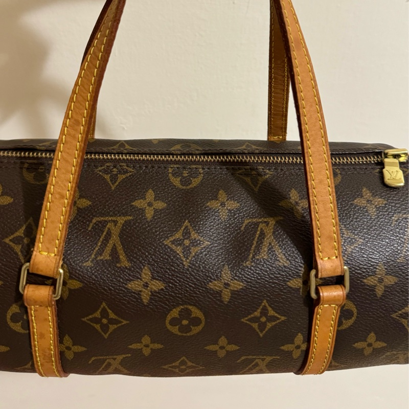 新上架❤️🔥LV Papillon 巴比隆26🤎有塵袋🤎老花圓筒包-32