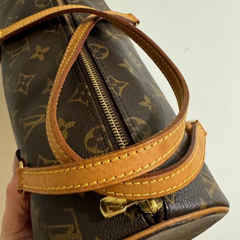 新上架❤️🔥LV Papillon 巴比隆26🤎有塵袋🤎老花圓筒包-42