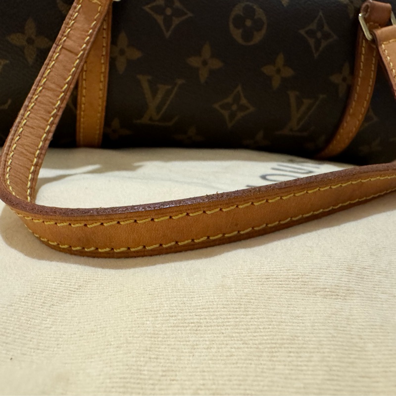 新上架❤️🔥LV Papillon 巴比隆26🤎有塵袋🤎老花圓筒包-44