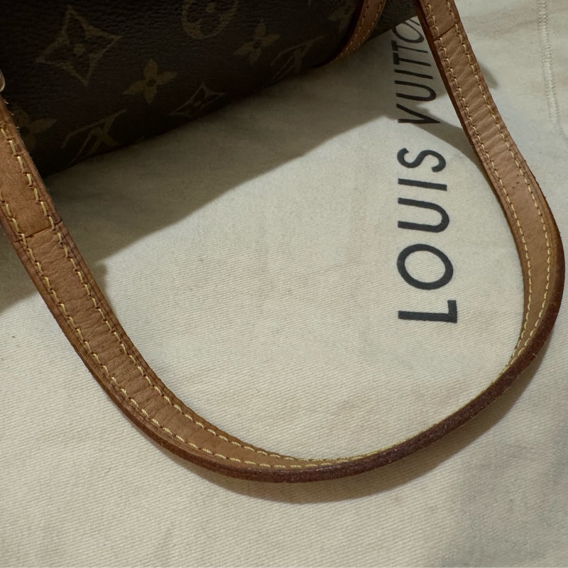 新上架❤️🔥LV Papillon 巴比隆26🤎有塵袋🤎老花圓筒包-46