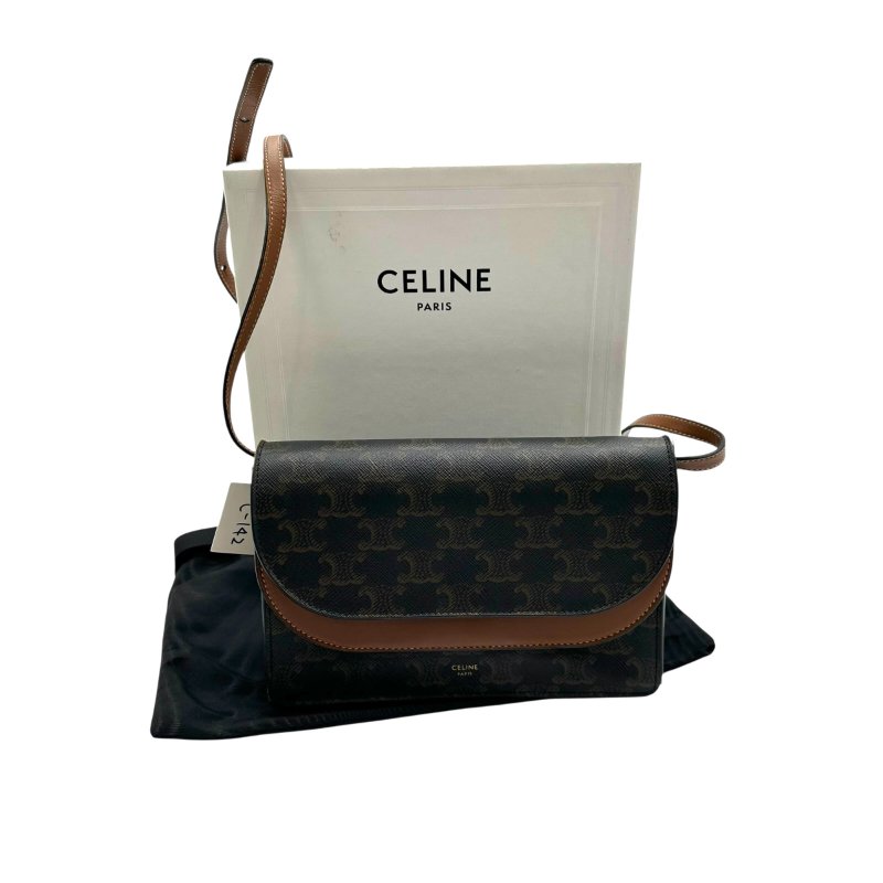 【美收精品】CELINE 老花肩背包 C-142【隔月月中將轉賣至日本 上架期限30天】-15