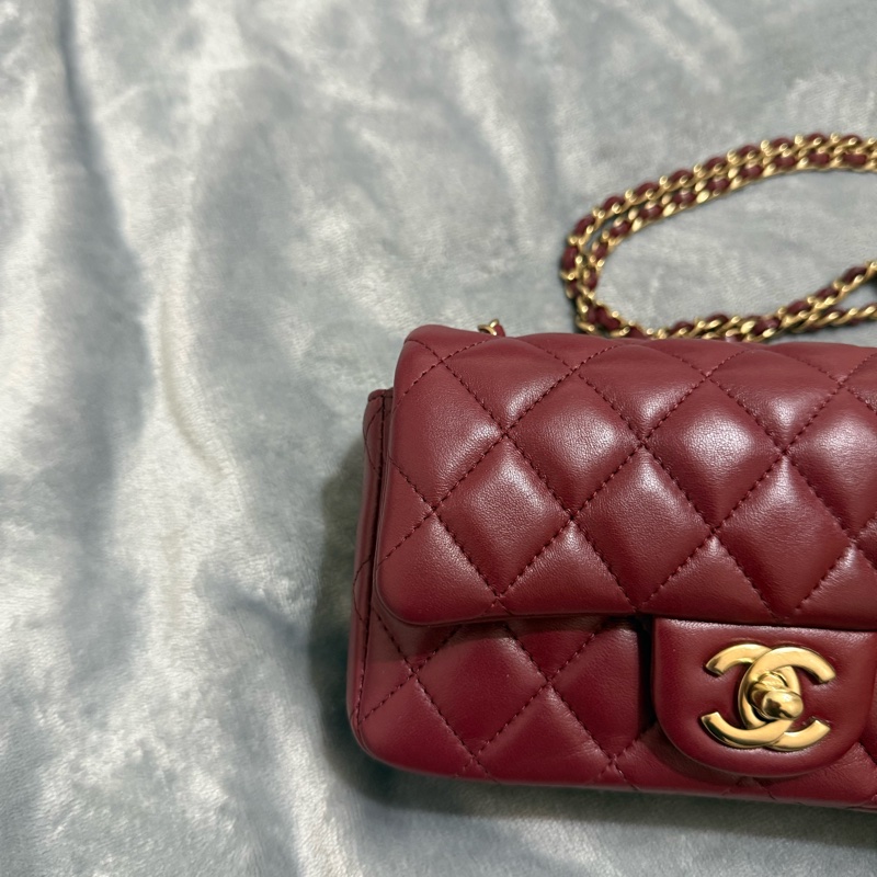 Chanel CF18 經典款 酒紅 香奈兒-1