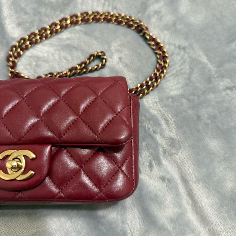 Chanel CF18 經典款 酒紅 香奈兒-2