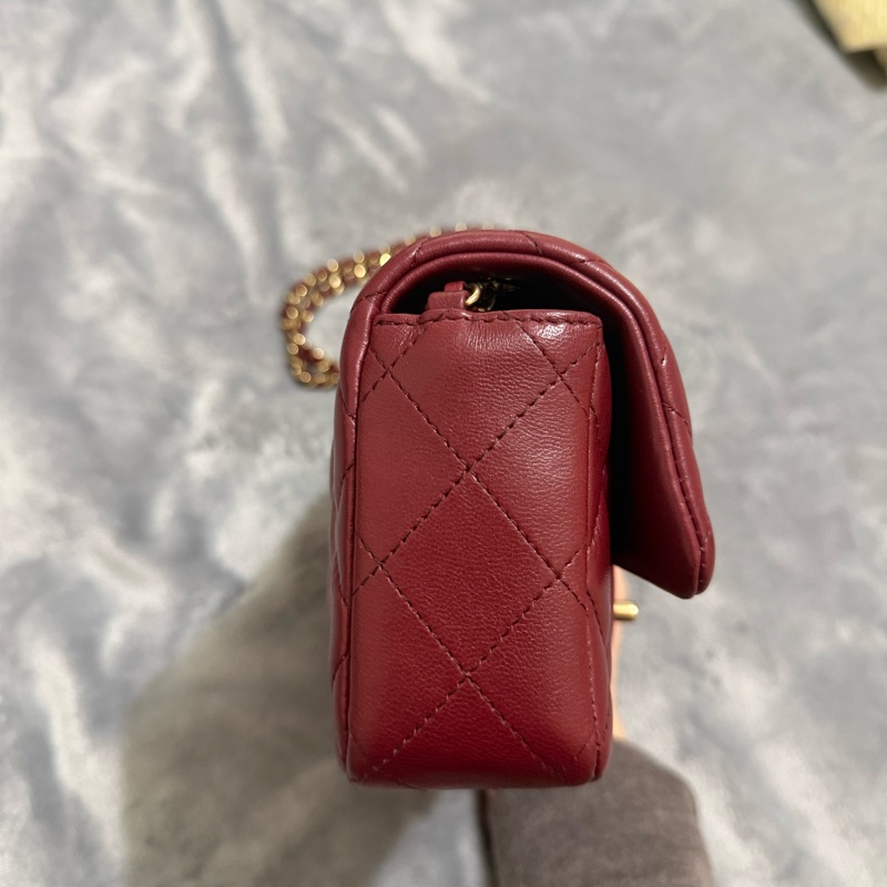 Chanel CF18 經典款 酒紅 香奈兒-5