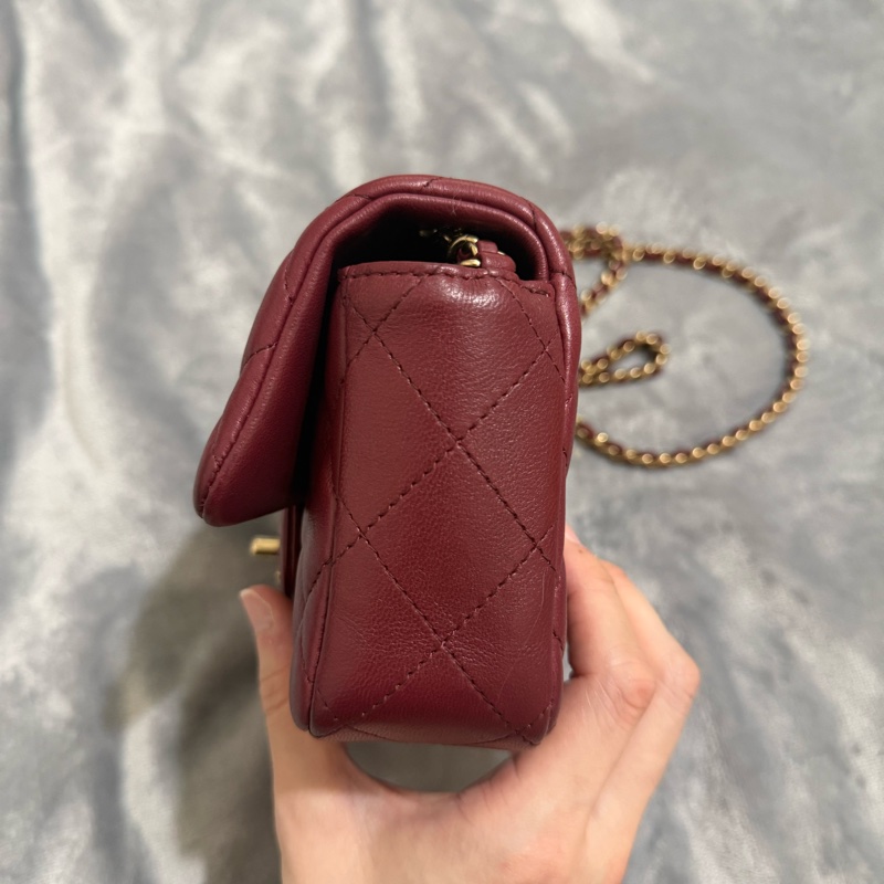 Chanel CF18 經典款 酒紅 香奈兒-6