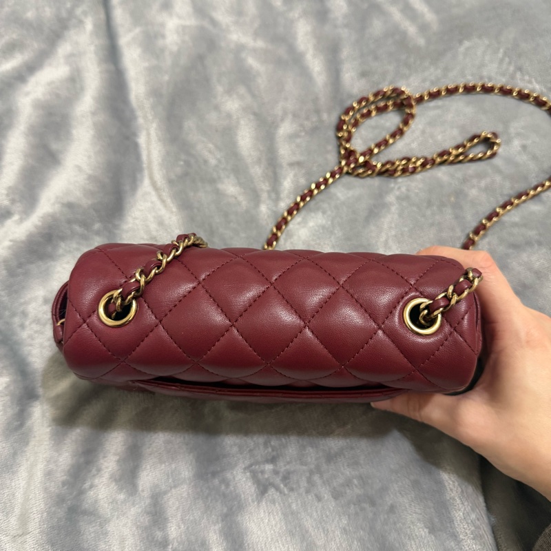 Chanel CF18 經典款 酒紅 香奈兒-7