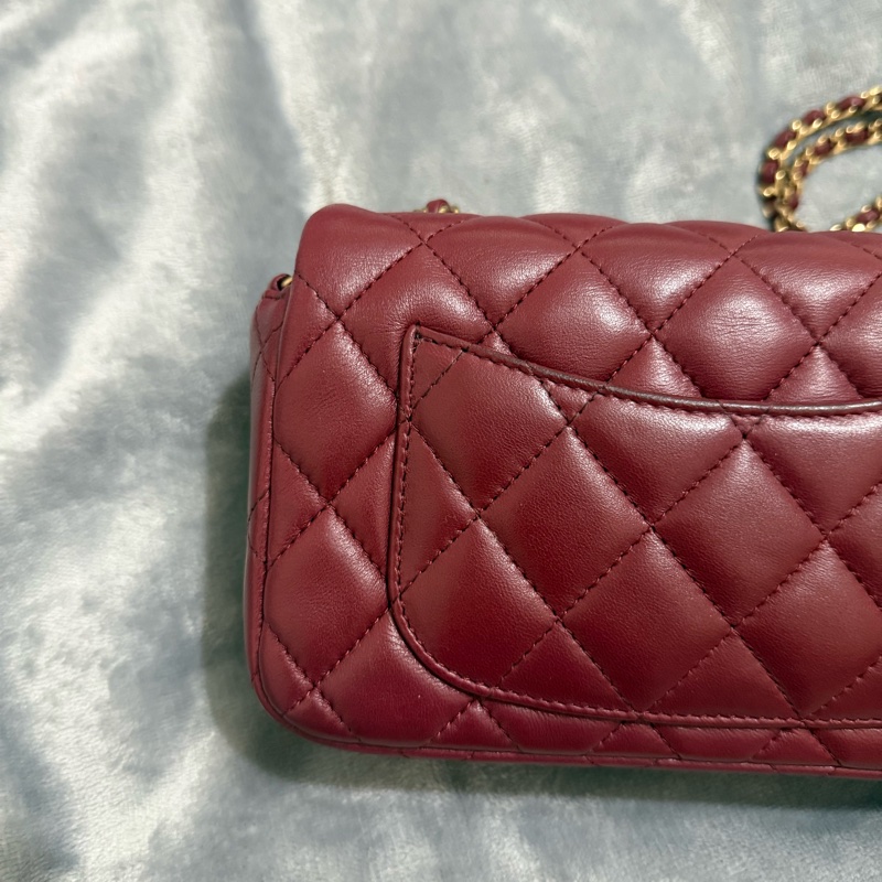 Chanel CF18 經典款 酒紅 香奈兒-8