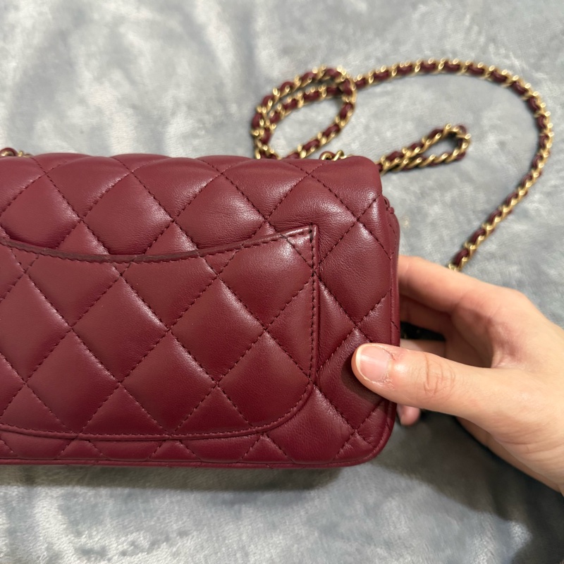 Chanel CF18 經典款 酒紅 香奈兒-9