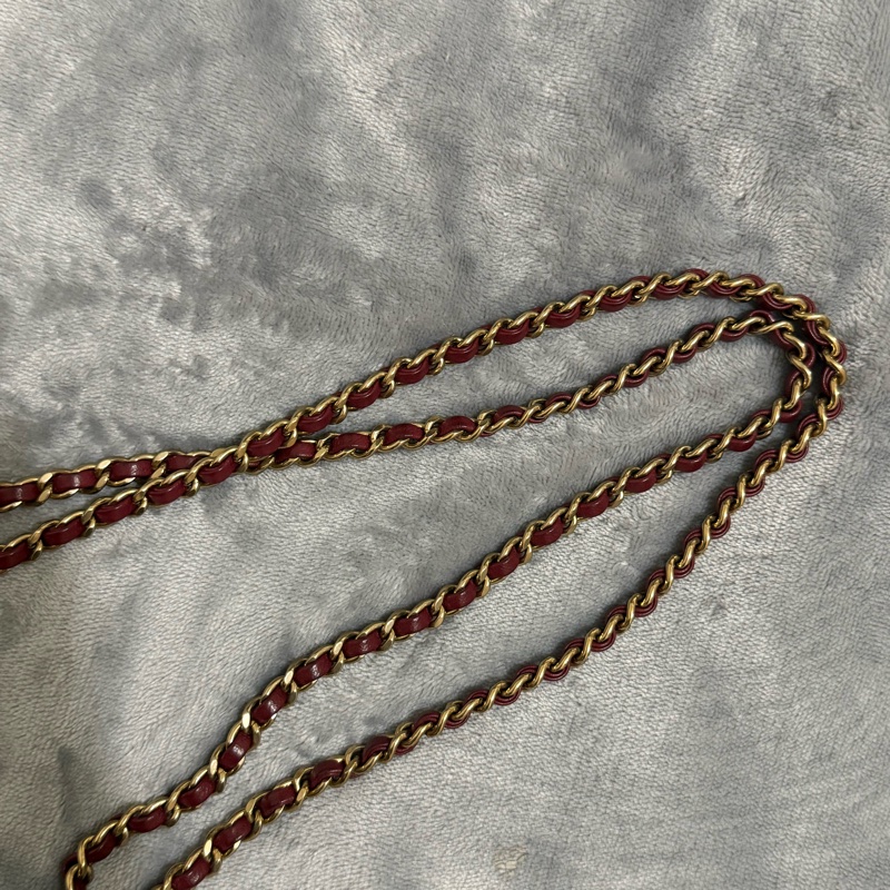 Chanel CF18 經典款 酒紅 香奈兒-17