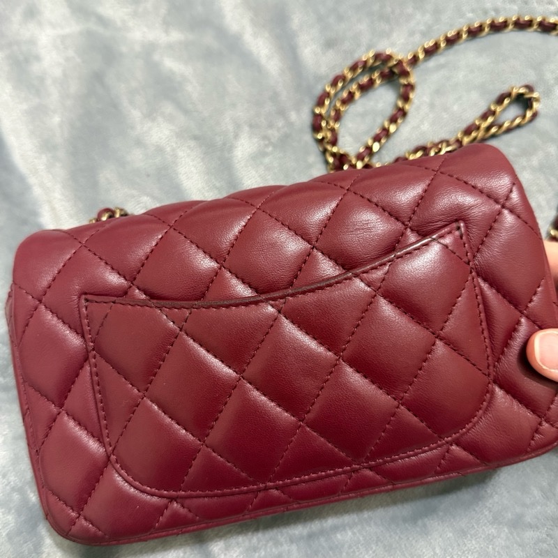 Chanel CF18 經典款 酒紅 香奈兒-19