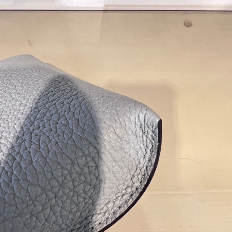 Hermes 冰川藍Togo皮Videpiches銀釦肩斜背包-9