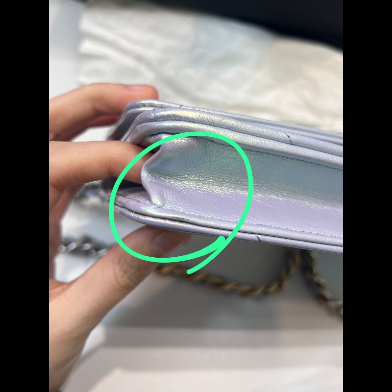 Chanel 19 wallet on chain iridescent-18