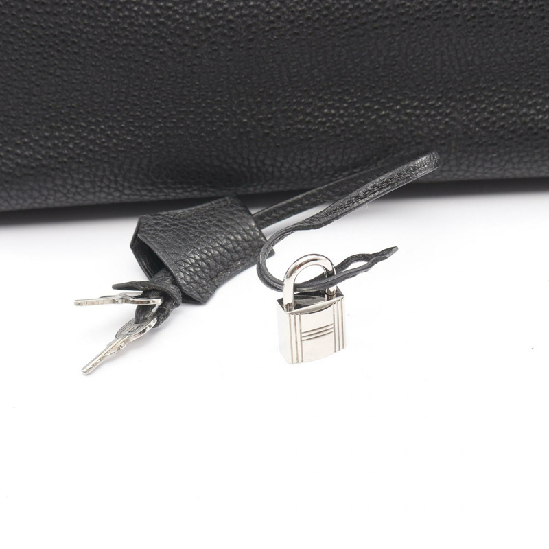 愛馬仕 Birkin 35 手提包，Togo 皮革，黑色，二手，女士，帶五金配件-5