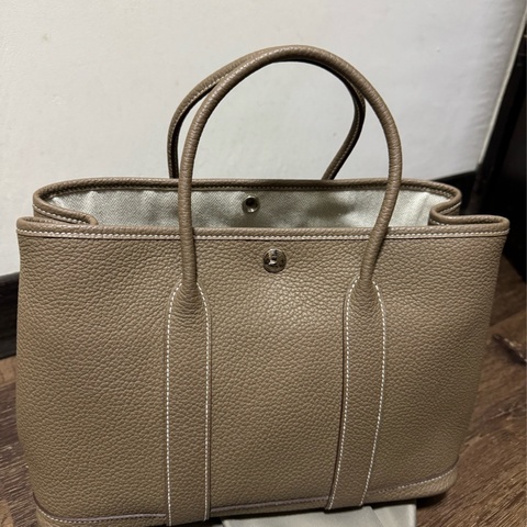 HERMES 愛馬仕 U刻印GARDEN PARTY30 花園包