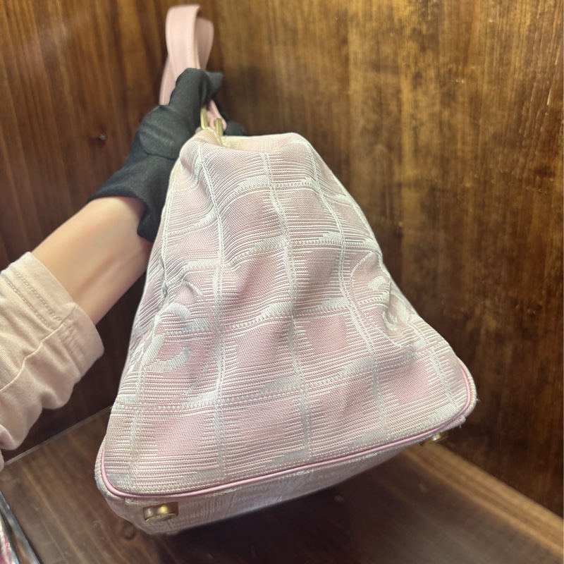 Chanel 粉色手提包-4