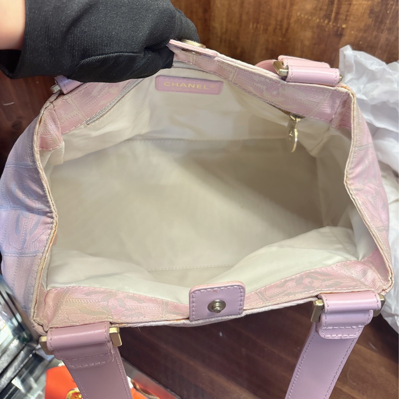 Chanel 粉色手提包-6