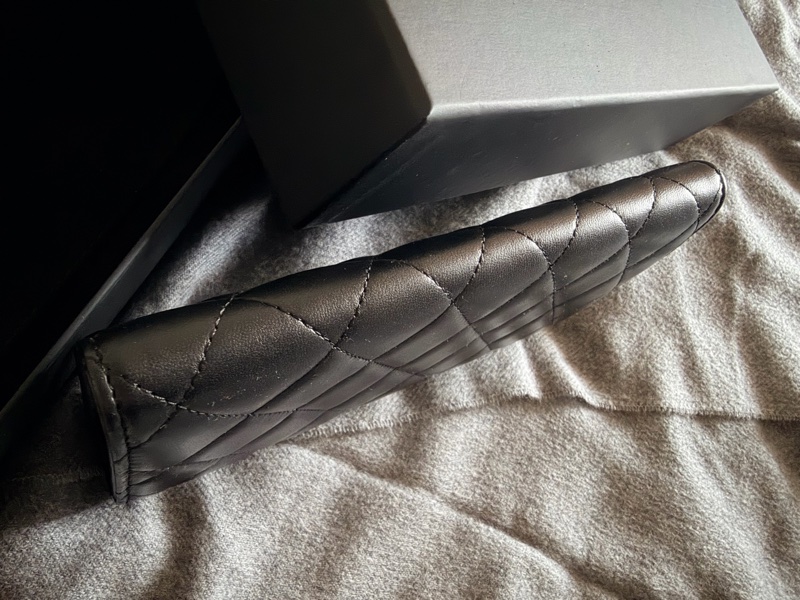 Chanel 黑金羊皮長夾-10