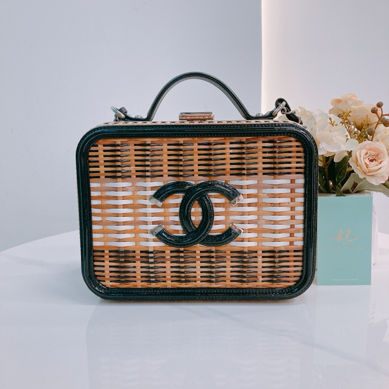 MS0528 CHANEL 香奈兒中號藤籃化妝兩用包包CC FILIGREE VANITY CASE MEDIUM RATTAN WICKER NATURAL-0