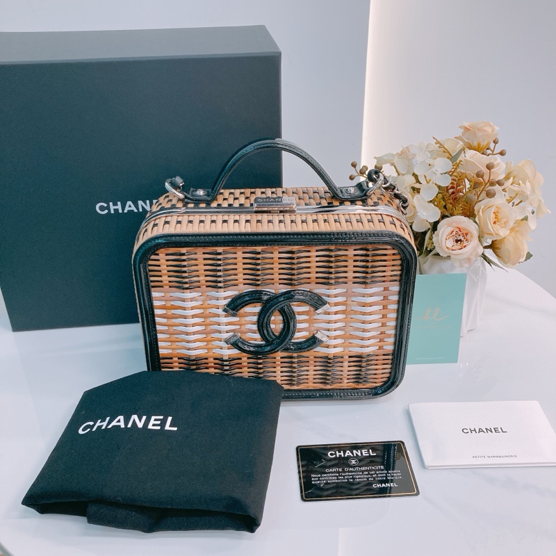 MS0528 CHANEL 香奈兒中號藤籃化妝兩用包包CC FILIGREE VANITY CASE MEDIUM RATTAN WICKER NATURAL-10