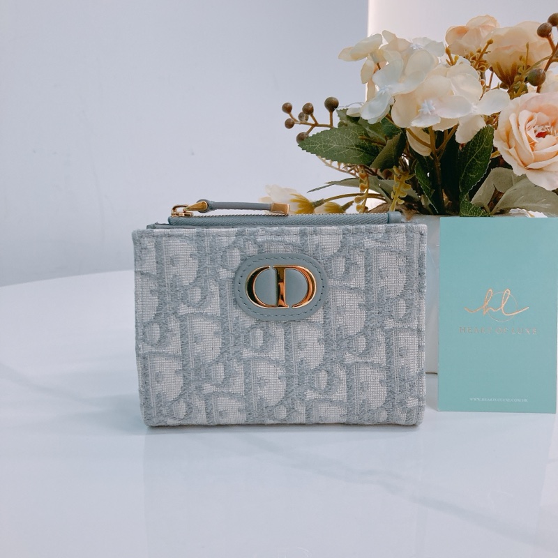 MS0529 CHRISTIAN DIOR 迪奧經典花紋兩摺拉鍊銀包30 MONTAIGNE DAHLIA WALLET OBLIQUE-0